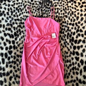 Pink Bodycon Spaghetti Strap Dress